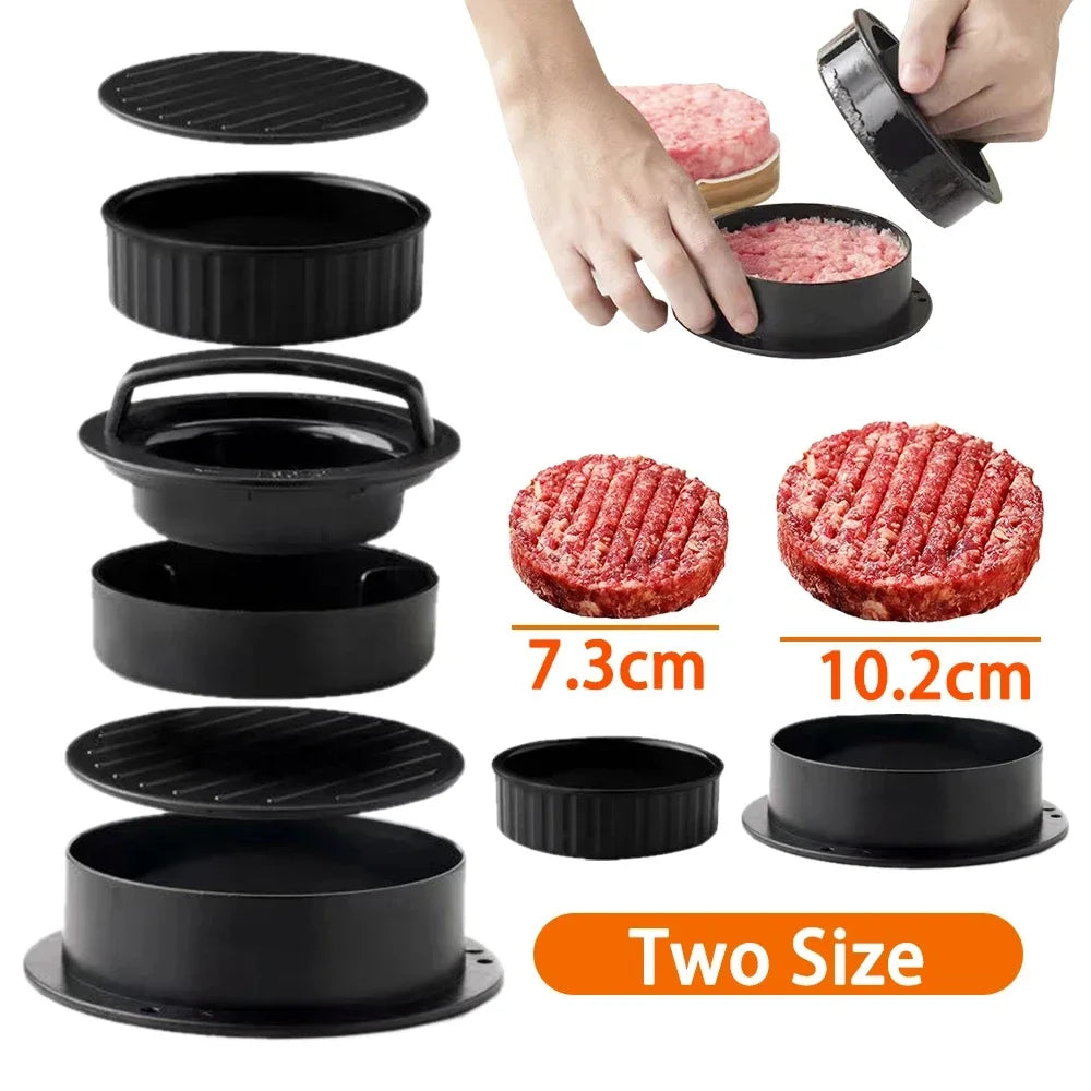 Create Perfect Patties with Our Round Hamburger Press - Food-Grade ABS Meat Helper for Juicy Burgers and Cutlets!